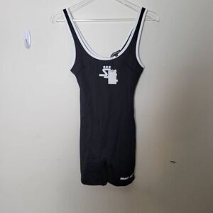 Shane Justin Womens Yoga Suit Romper Black Small NWT